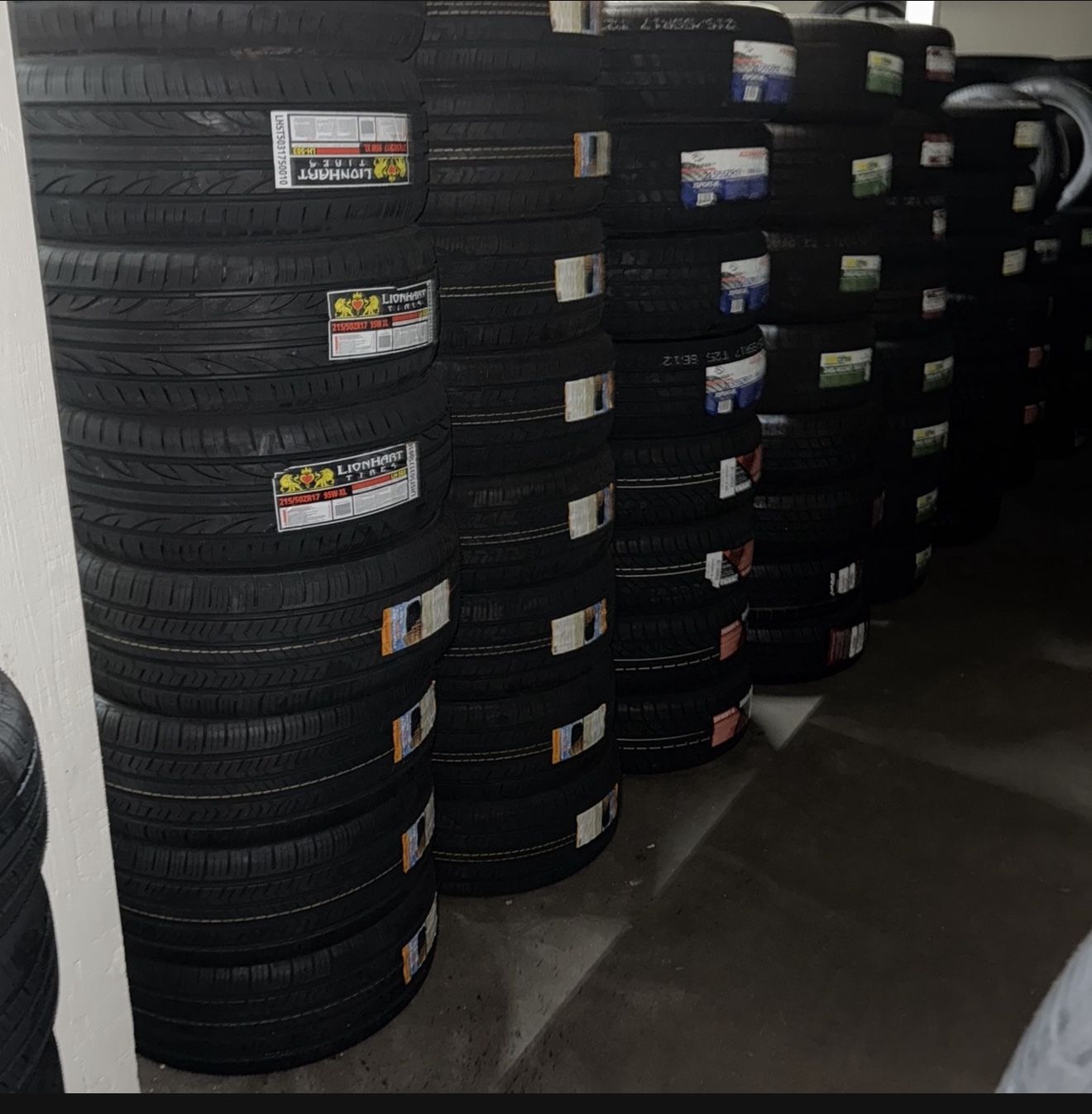 BRAND NEW TIRES 215/60r16 ALL SEASON FOR SALE SET OF 4 TIRES $319 WITH INSTALLATION AND BALANCING