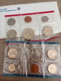 1979 mint set x 2 with TONING!