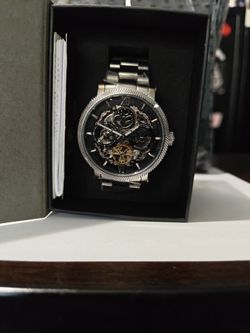  Heritor automatic, Aries, silver skeleton, dial stainless steel men’s watch