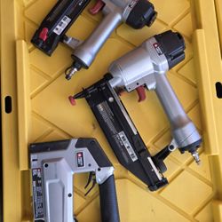 PORTER-CABLE 3-Piece Pneumatic Nail Gun / Stapler Set