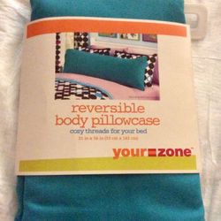 New...YOUR ZONE Reversible Body Pillowcase