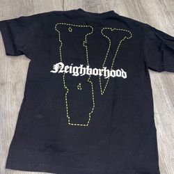 Vlone x Neighborhood black skull tee Size M #skater Japan asap supreme stussy