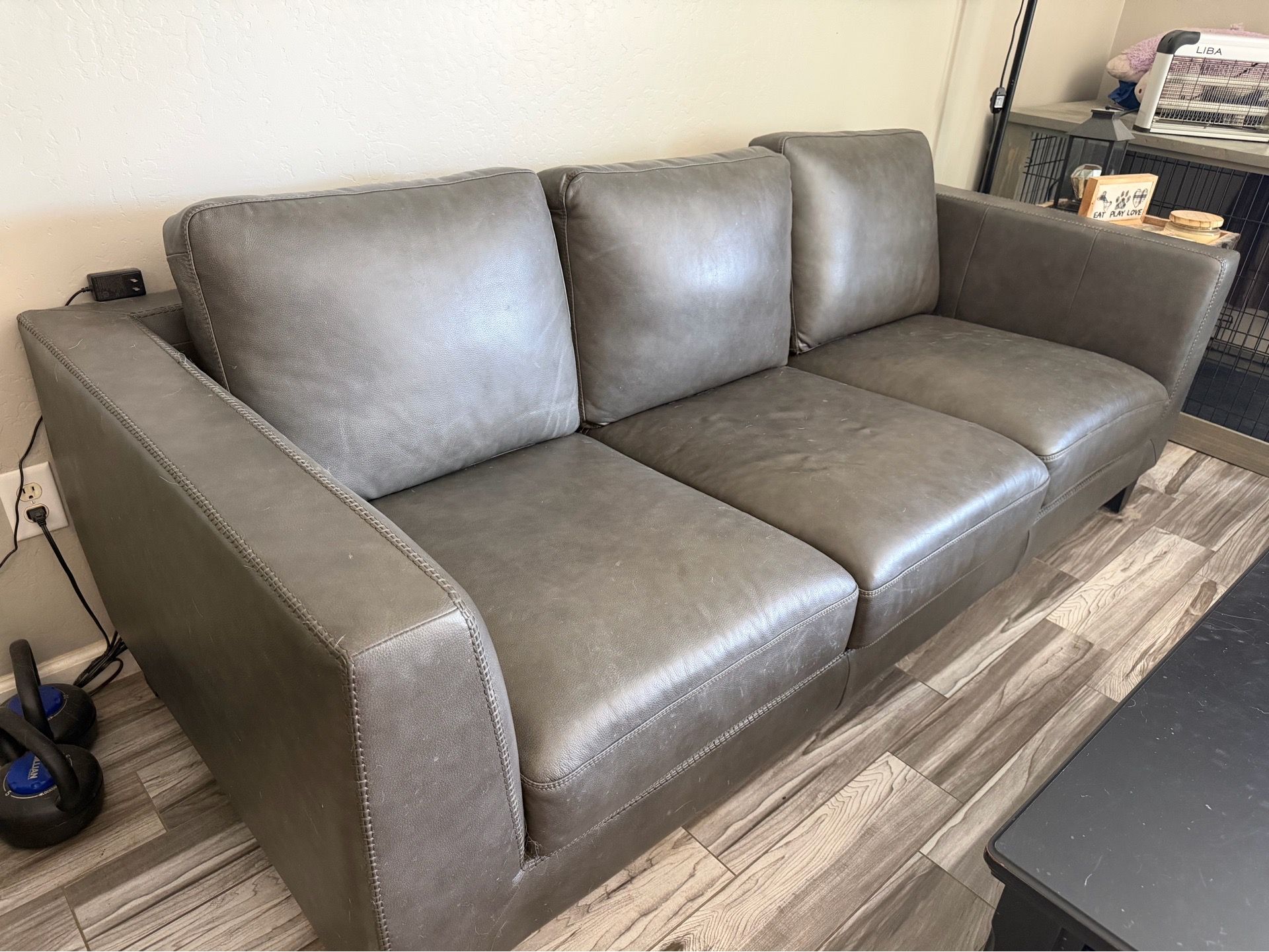 Couch and single seater with ottoman