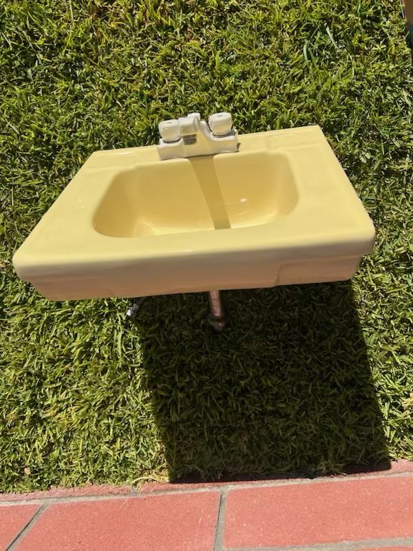 Vintage Castiron Ceramic Sink 