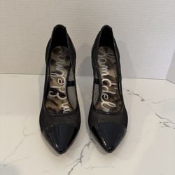 Sam Edelman Mesh Black Heels