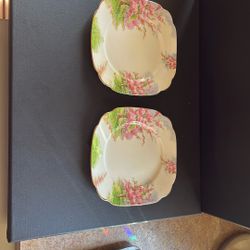 2 Royal Albert “Blossom Time”Plates Bone China Made In England 