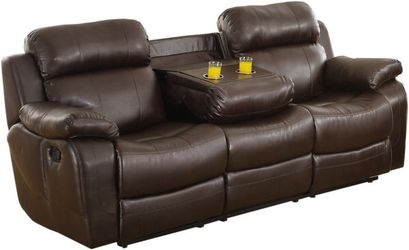 Brown Reclining Sofa Brown Reclining Love Seat | Sofa Set