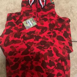 Red Camo Bape Hoodie
