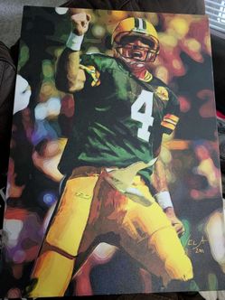 Brett Favre. Canvas print