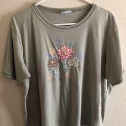 Silk Flower Shirt