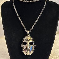 Jason Mask Stainless Steel Necklace