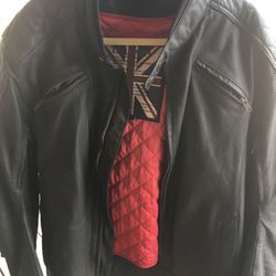 Ace cafe leather bike jacket