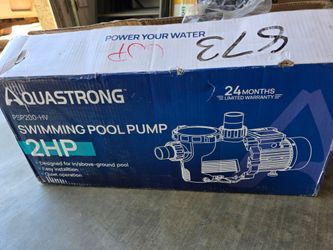 2HP aqua strong pool pump