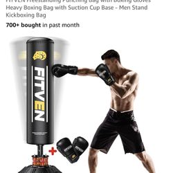 FITVEN STATIONARY BAG W/2 Sets Of Gloves