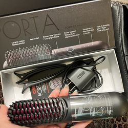 Porta Hair Straightener Brush Portable