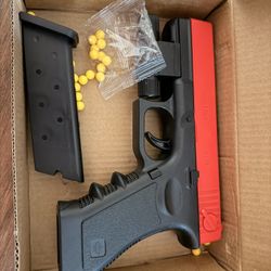 two toy gun. one shel eject and one with just soft bullet