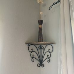 refinished corner shelf