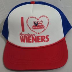 Wienerschnitzel Trucker Hat 250th Anniversary “I ❤️ American Wieners” Snapback Cap NEW