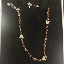 Disney Mickey Mouse Red Anklet