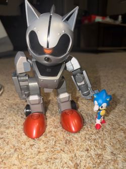 Jakks Pacific Sonic the Hedgehog GIANT MECHA SONIC vs. SONIC Light Up Figure