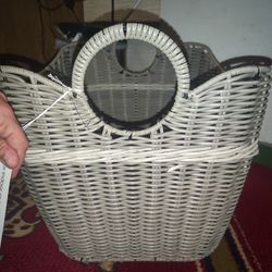 Tommy Bahama Brand New Basket With Handles 