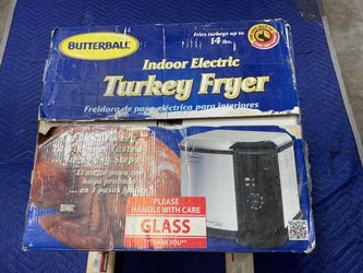 NEW opened box Butterball stainless  indoor electric turkey fryer