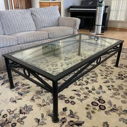 Glass & Metal Coffee Table