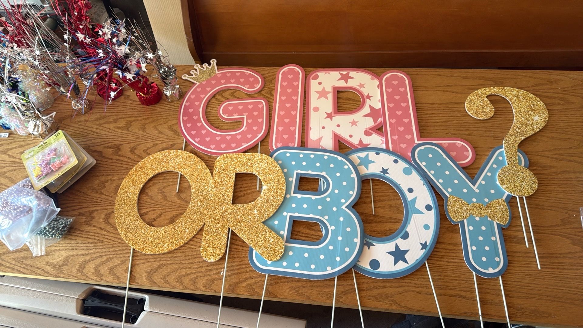 Baby shower yard sign