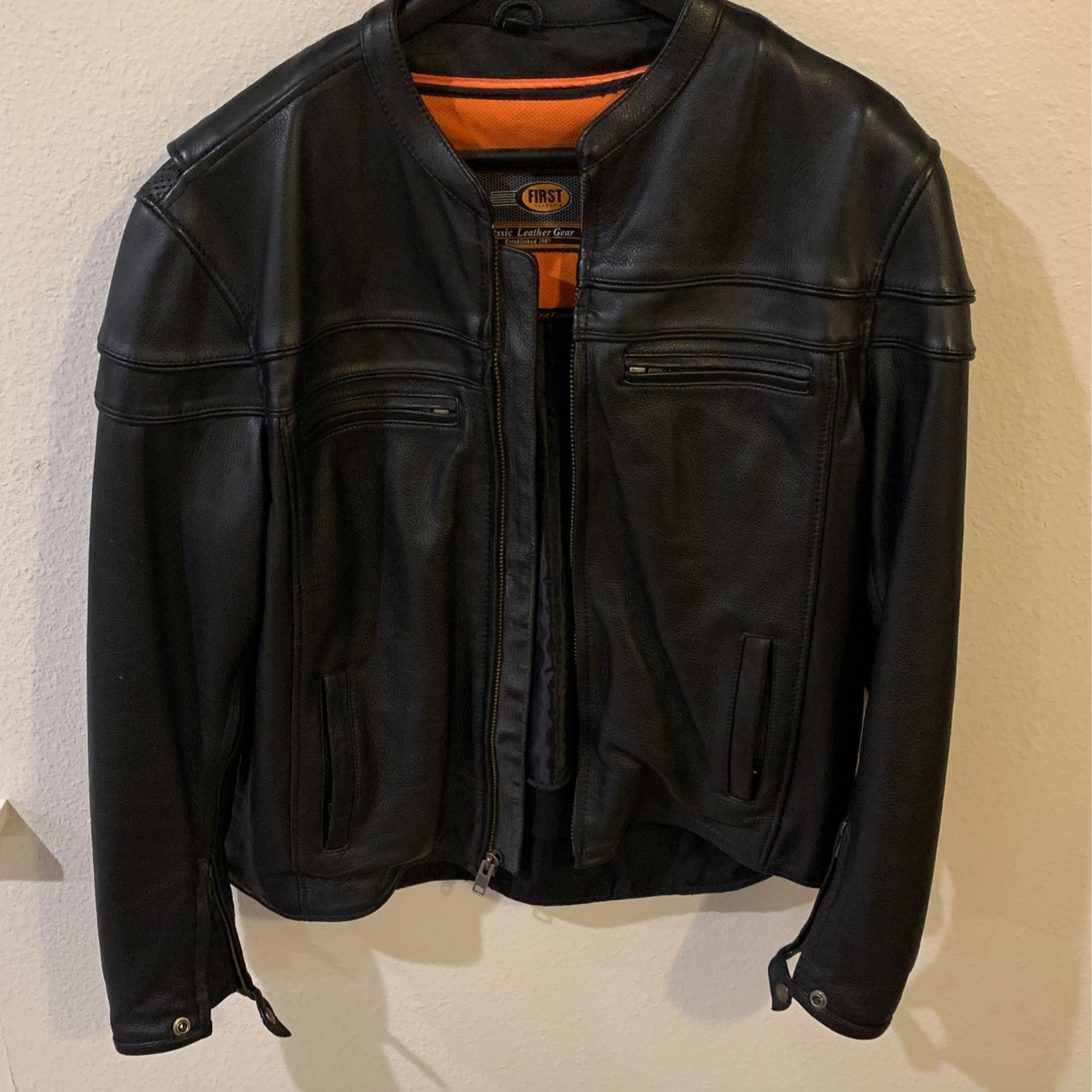 First Classics Leather Motorcycle Jacket