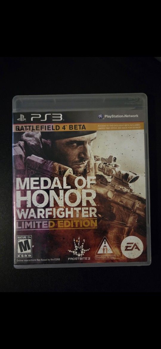 PS3 Game- MEDAL OF HONOR- WARFIGHTER