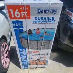 Brand New 16x48 Swimming Pool. Can deliver if nearby $700  It doesn't get any better than having your very own pool in your backyard! The Bestway® Ste
