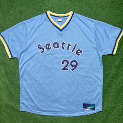 Seattle Mariners Cal Raleigh 70s Jersey X-Large Preowned