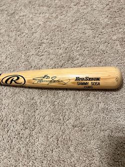 Sammy Sosa Signed Baseball Bat