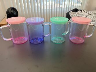 45 Craft glass and plastic cup