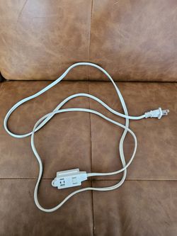 White Extension Cord Perfect To Use In The House Or For Projects