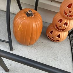 Plastic pumpkin