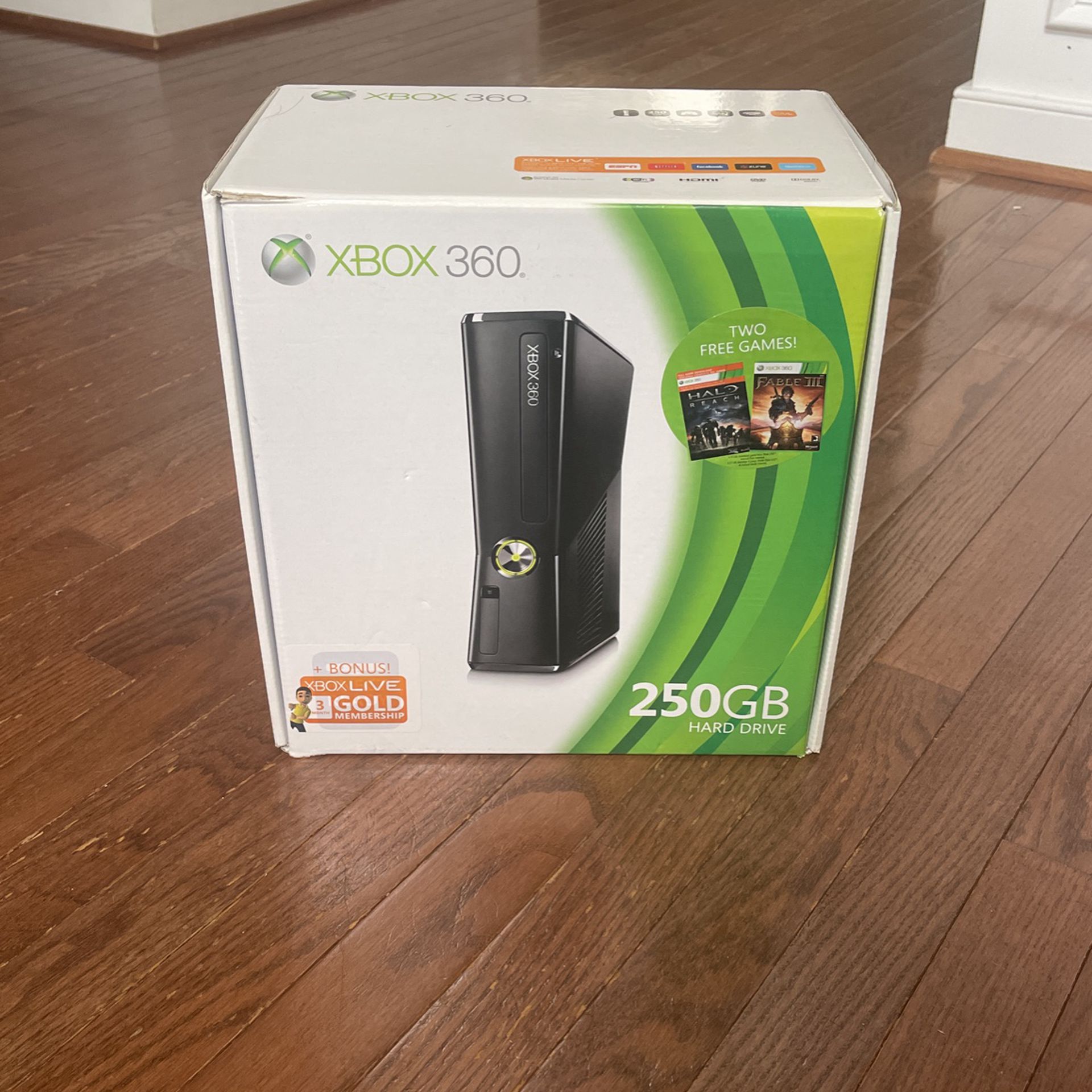 XBOX 360 250 GB Hard Drive Gaming Console (controllers Not Included)