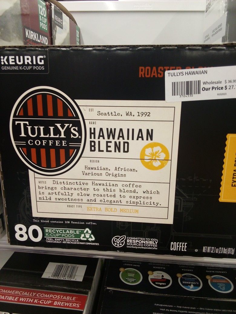 Tully's Hawaiian 80ct