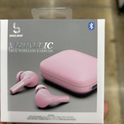 NWT Bass Jaxx Metallic True Wireless Earbuds