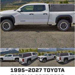 Softopper TOYOTA TACOMA 6' Ft Bed Premium Black Twil + Regular Clear and Front Mesh Window