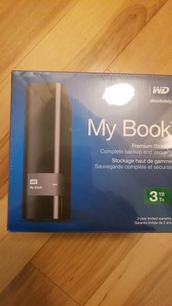 Western Digital My Book 3TB, External, 5400RPM (WDBFJK0030HBK-NESN) HDD