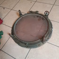 Vintage Brass Bronze Ship S Porthole Window - 