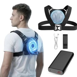 NEW Portable Cooling Vest – Rechargeable Air Conditioned Back Cooling Plate