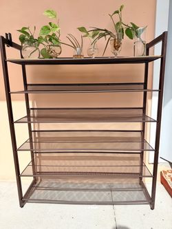 Metal shoe rack/ storage shelf