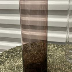 Vintage Libbey Tall Purple Glass Vase 