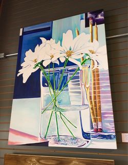 ORIGINAL ART - “Happy Desk” - 36” X 48”