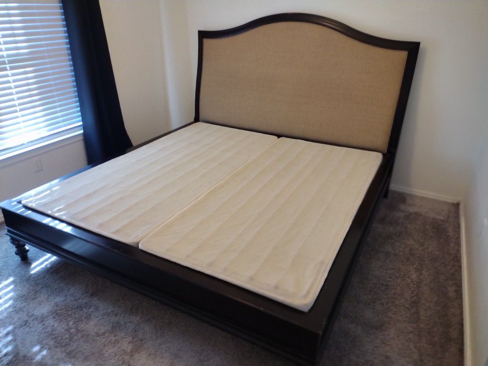 Haverty King Bed Frame (Box springs included)