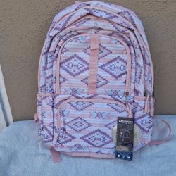 Pink And Purple Pattern Backpack 