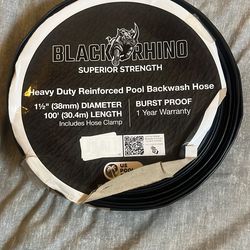 Pool Backwash Hose 1 1/2” Black Rhino