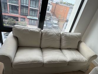 3 Seat Couch/Sectional and Ottoman with storage